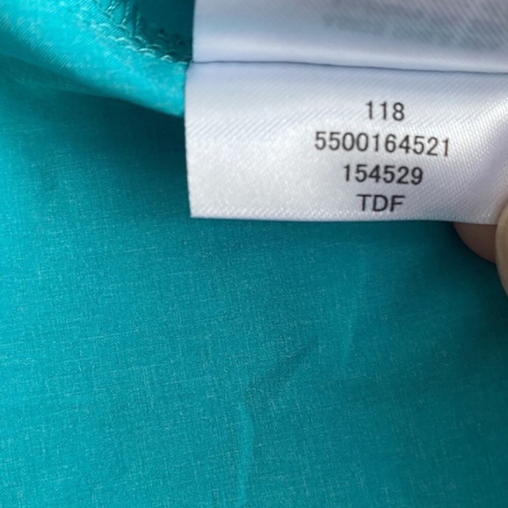 Asics LiteLong Sleeve Pullover Cover up In Teal / Turquoise size M - Picture 9 of 10